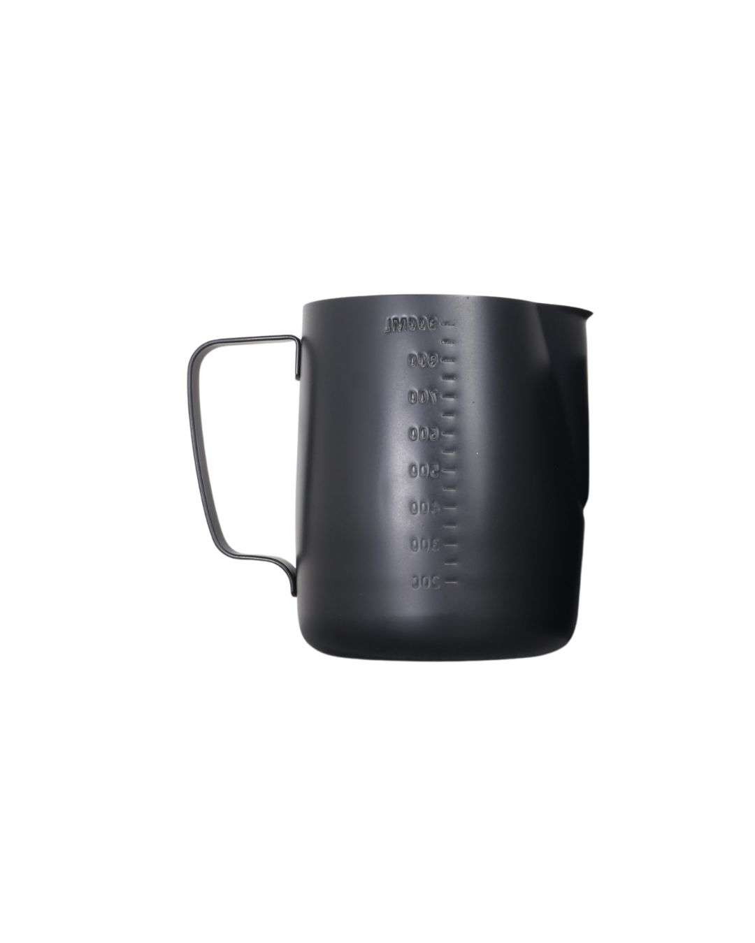 Jarra Negra de Acero Inoxidable con Mango | (600ml / 1000ml)