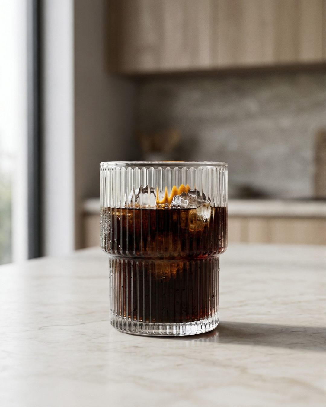 Vaso Frech en Vidrio Texturizado