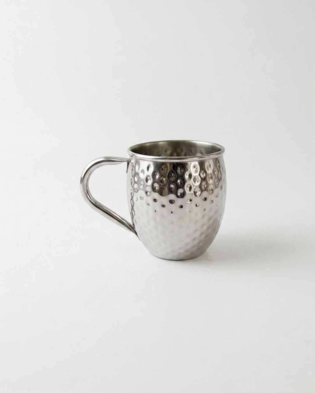 Vasos Moscow Mule de Acero | Acabado Martillado (Oro Rosa / Plateado)