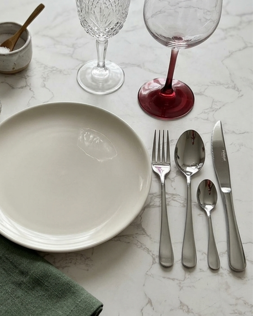 Set Cubiertos Premium Con Base 24 Piezas
