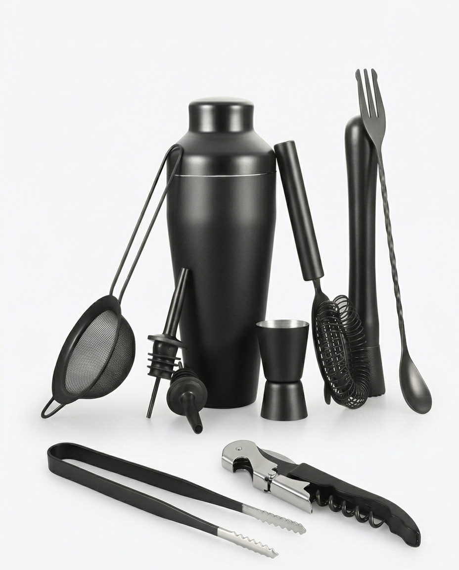 Set Coctelera Negro